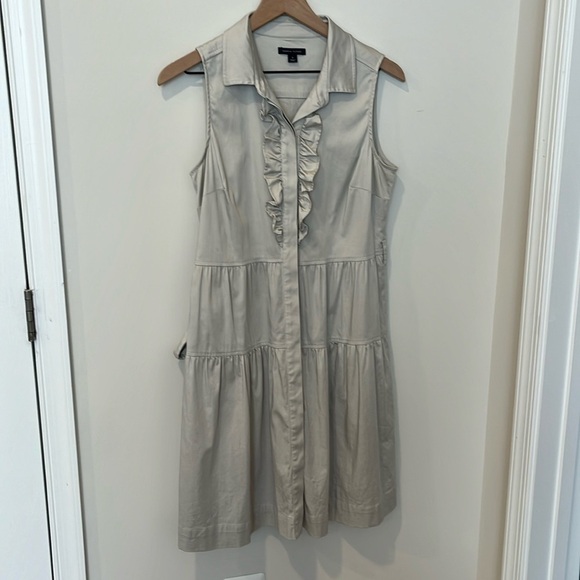 Tommy Hilfiger Button Ruffle Belted Dress Size 8 - Picture 1 of 6